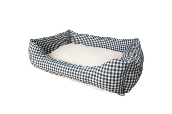 Cama Perro Confort Vichy negro