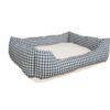 Cama Perro Confort Vichy negro