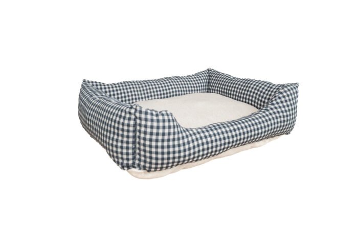 Cama Perro Confort Vichy negro