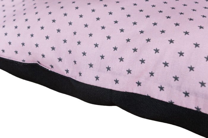 Cama cojín para perro estrella rosa