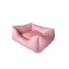 Cama Perro Confort estrella rosa