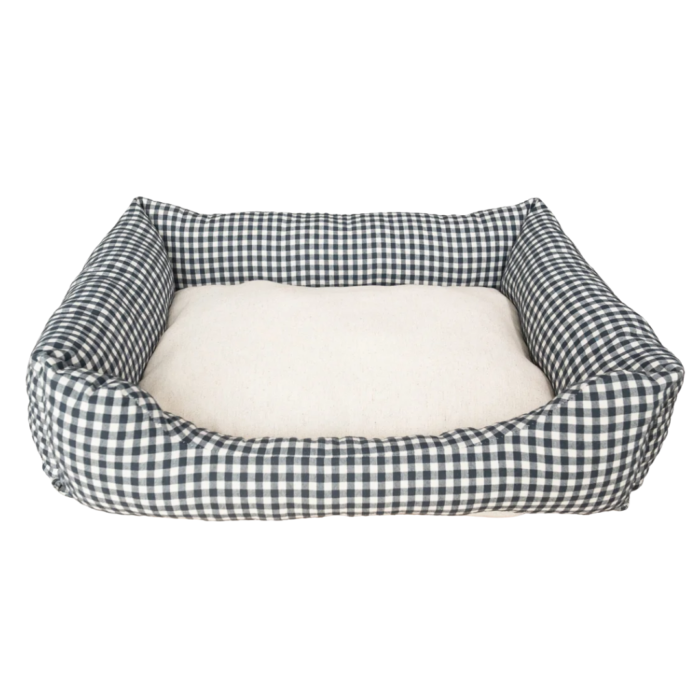 Cama Perro Confort Vichy negro