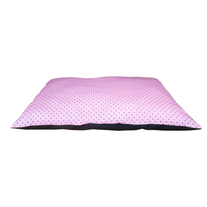 Cama cojín para perro estrella rosa