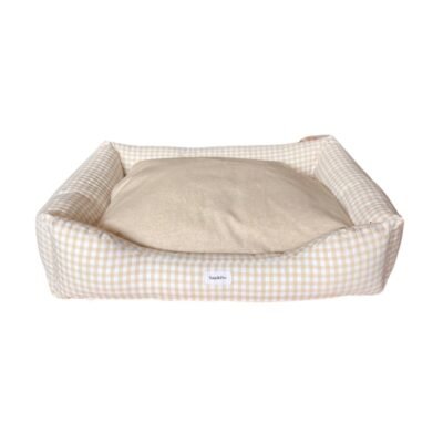 Cama Perro Confort Vichy beige